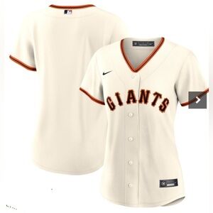 Nike San Francisco Giants Cream Home Blank Replica Jersey NWT